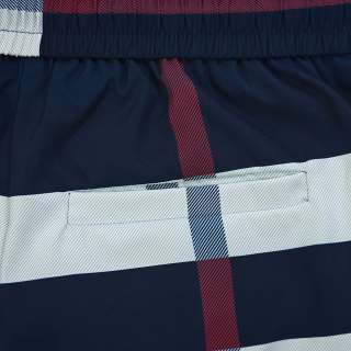 Short à Carreaux Style Burberry – Marine/Rouge