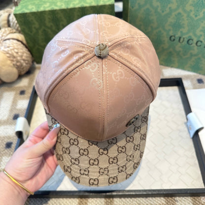 Casquette Gucci GG Supreme Rose Beige