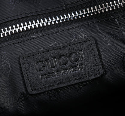 Sac Bandoulière Gucci GG Embossé Cuir Noir