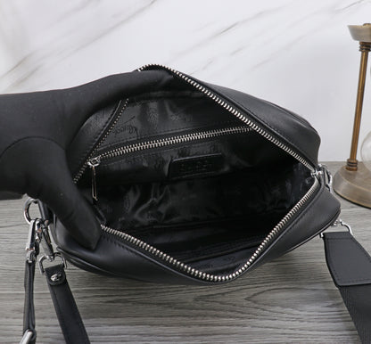 Sac Bandoulière Gucci GG Embossé Cuir Noir