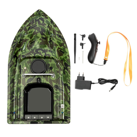 Bateau Amorceur Télécommandé 500m – Capacité 1,5 kg | Pêche en Rivière, Lac & Eau Peu Profonde