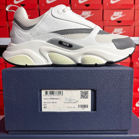 Sneaker Dior B22 Calf Mesh Blanc/Gris