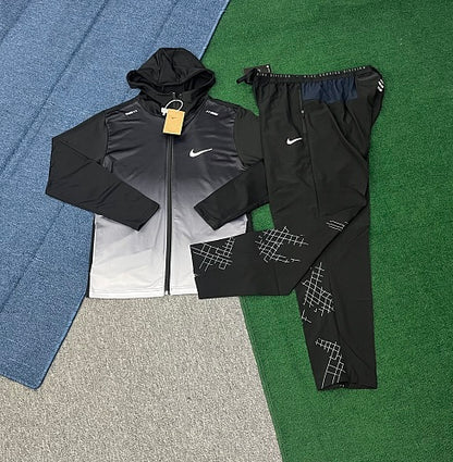 Ensemble Nike Running – Coupe-vent + Jogging Noir Division